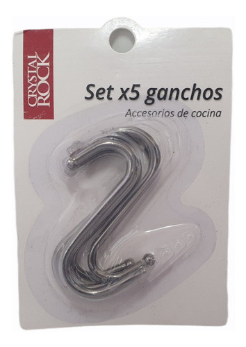 Ganchos Multiuso Cromados X 5 Unidades 0