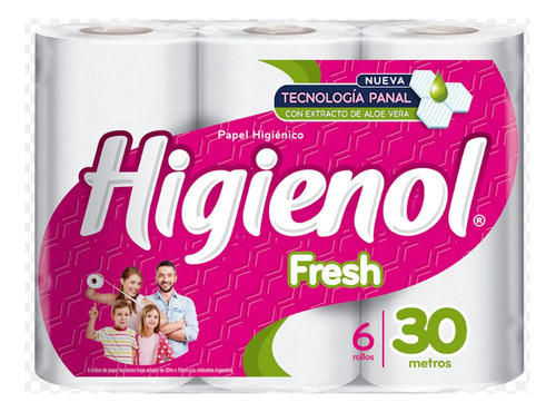 Papel Higienico Higienol Fresh 6 Rollos 0