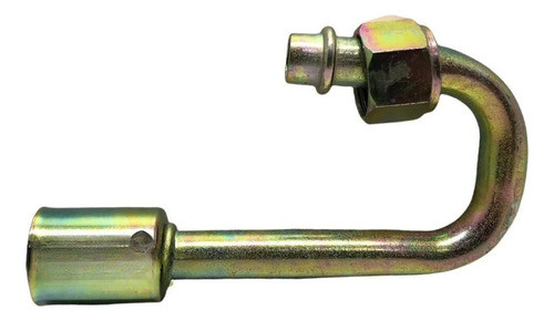 Conexao 180º  10mm Femea Oring Aco 0
