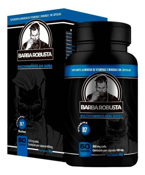 Kit Preenchedor Pincel E Multivitamínico Para Barba Robusta 1