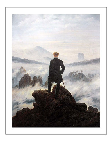 Lamina Fine Art El Caminante Friedrich 73x90 Cm Myc Arte 0