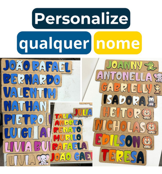 Quebra-cabeça Abc Números 0-9 Nome Personalizado Formatos 1