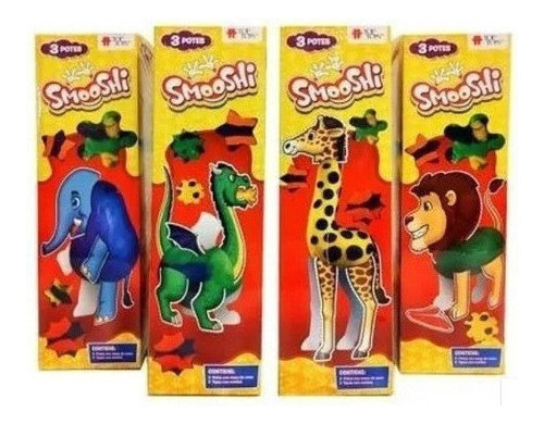Smooshi Mix Animales Pote X 3 Masas Top Toys Masa 0