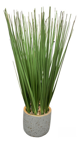Maceta Chica Con Palitos Verdes - Planta Artificial Decoraci 0