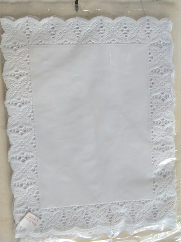 Pack X 40 Unidades Rodales Rectangulares Blancos 20 X 25 Cm. 1