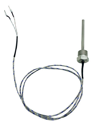 Termopar J Haste 6x100mm C/ Rosca 1/2 Bsp Cabo 1000mm 0