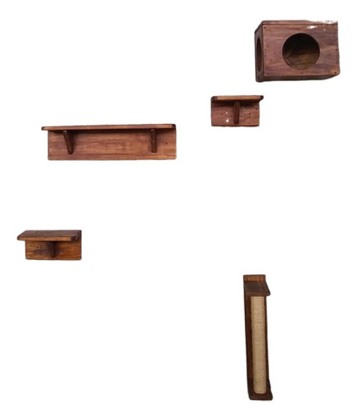Estantes Y Cubo Para Gatos Apto Exterior 0