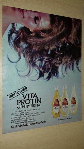 P150 Clipping Publicidad Shampoo Vita Prolin Año 1974 0