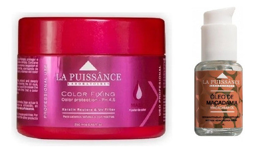 Máscara Color Fixing 250 Ml +oleo Macadamia La Puissance 0