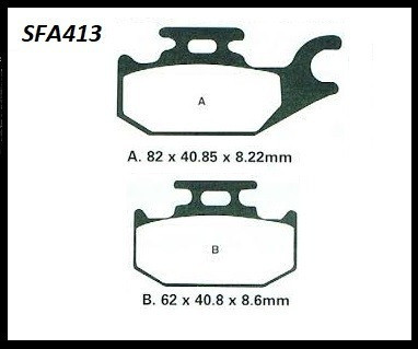 Pastilla De Freno Sfa413 Suzuki Burgman Uh 200 1