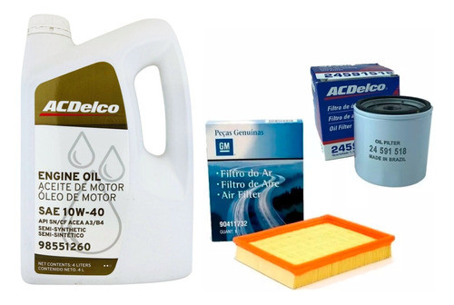 Kit Filtros Originales + Aceite Chevrolet Corsa 1.6 / 1.4 0