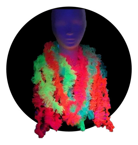 30 Collares Hawaianos Flúor Brilla Luz  Uv Cotillon Luminoso 0