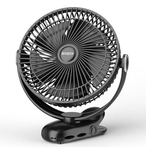 Ventilador De Clip De 12000 Mah Recargable, 0