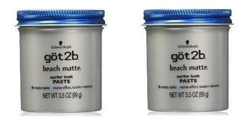 2 X Got2b Beach Matt Paste Surfer Look 99g - Sch 0