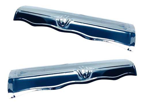 Suvaqueira Porta Fusca Cromado Inox Com Logo Vw   Par 1