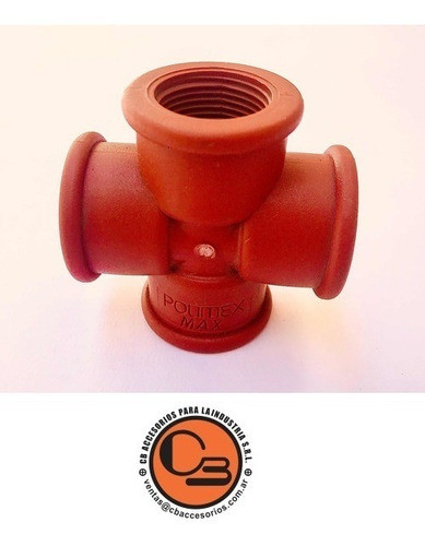 Cruz Polipropileno/plastico 1.1/2 Pulgadas 1