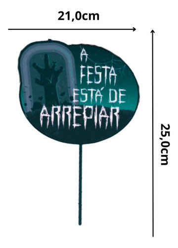 Kit 20 Placa Plaquinha Selfies Decorativa Festa Halloween 1