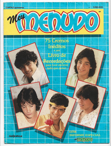 Álbum Figurinha Meu Menudo Livro De Recordações Completo1986 1