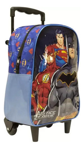 Mochila Infantil Com Rodinha Liga Da Justica X - Xeryus 0