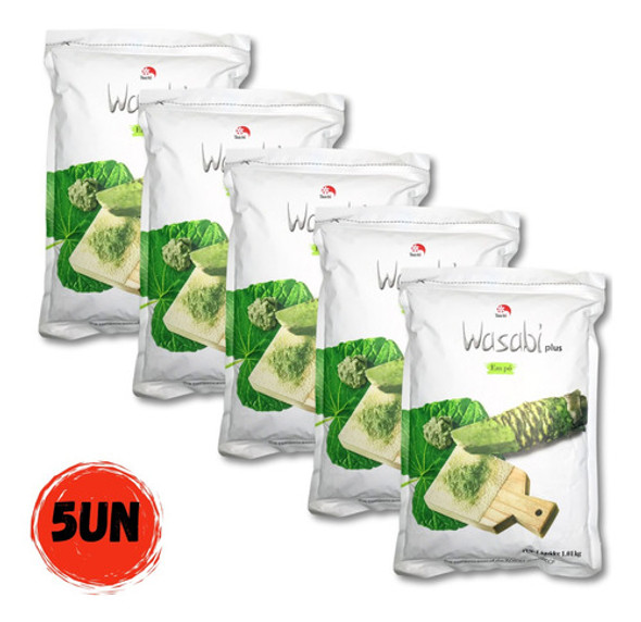 Kit 5 Wasabi Em Pó Tempero Sushi Sashimi 1kg 0 Kit 5 Wasabi Em Pó Tempero Sushi Sashimi 1kg 0