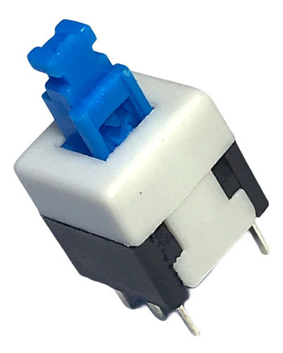 10 Unidades Llave Pulsador 8x8mm Retención Doble Inversor 0