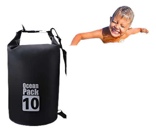 10l Bolsa Seca Impermeable Pvc Mochila De Agua Al Aire Libre 0