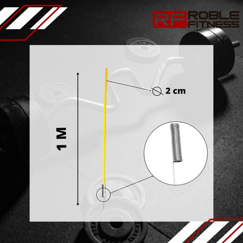 Pack 10 Baston Slalom Dribling 1 Mts Con Resorte Y Pinche 1