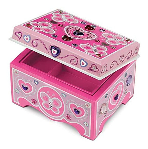 Melissa Y Doug Decorateyourown Caja De Joyeria De Madera Ju 0