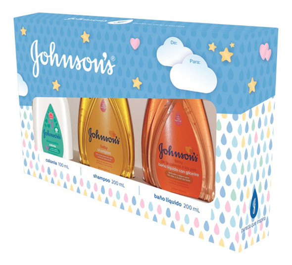 Pack Bebé Shampoo + Colonia + Gel De Baño Líquido Johnson's 0