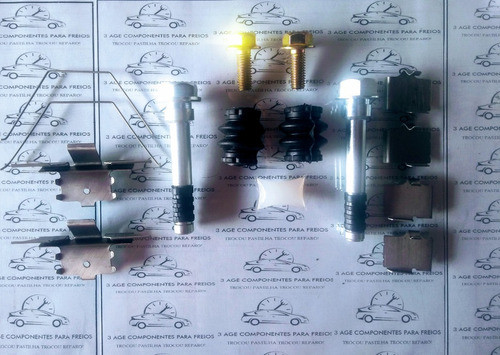 Kit Reparo Pino Guia E Molas Pinça Freio Diant Ford Fusion 1