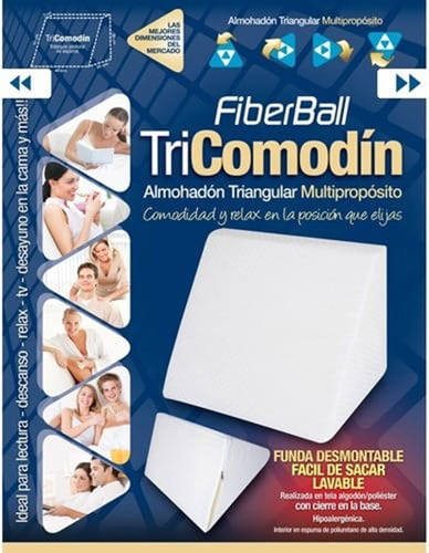 Almohada Triangulo Apoya Espalda Tricomodin Fiberball 1