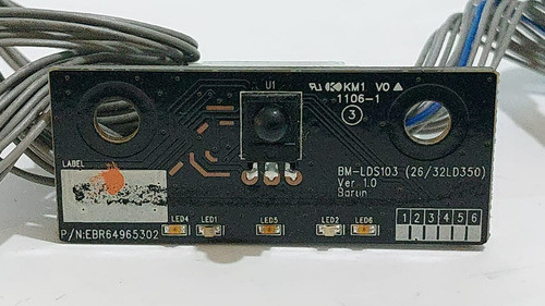 Sensor Remoto Tv LG 32lk330 Ebr64965302 Bm-lds103 Ik938 1