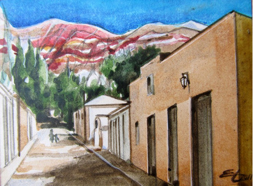 Pinturas Norteñas Miniatura Con Soporte De Madera Mamakolla 1