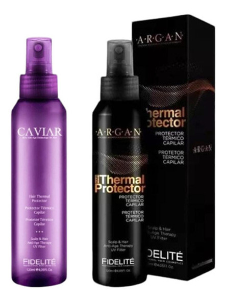 Kit Protector Termico Fidelite Argan Thermal + Caviar 120ml 0