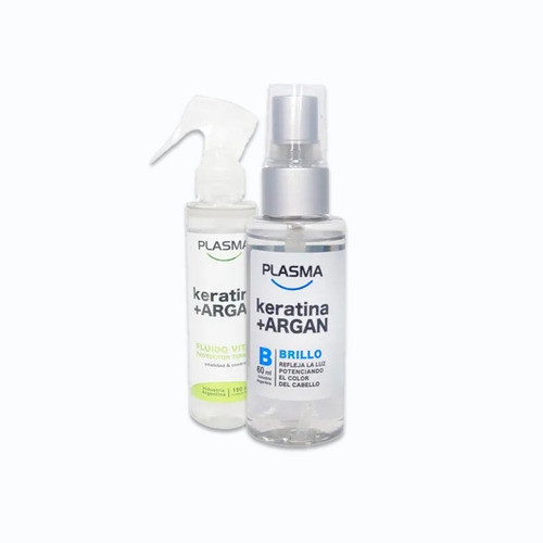 Brillo Plasma Keratina + Argan 60ml  Protector Termico 0