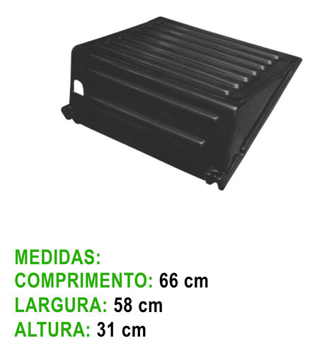Tampa Caixa Bateria Caminhão Volvo Fh Com Furo 2006 A 2014 1