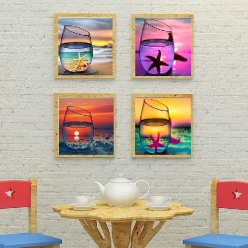 5d Pintura Por Diamantes Copas Lienzo Artistico Atardecer 1