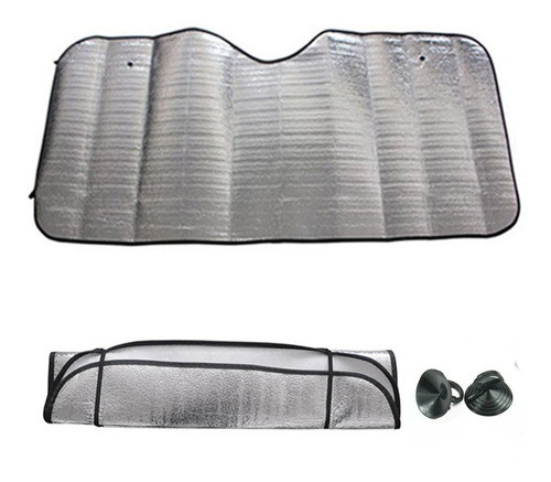 Cortina Parasol Auto Parabrisas 130x60cm Aluminio Plegable 0