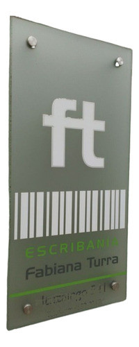 Cartel De Acrílico Instituciones Empresas O Particulares 0