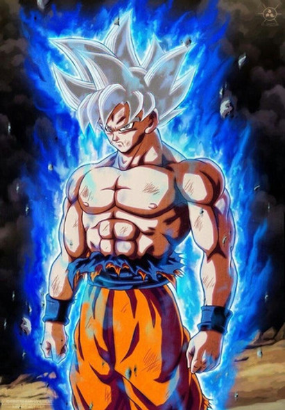 Dragon Ball Super Goku Ultra Instinto De Pvc Importada 18 Cm 1