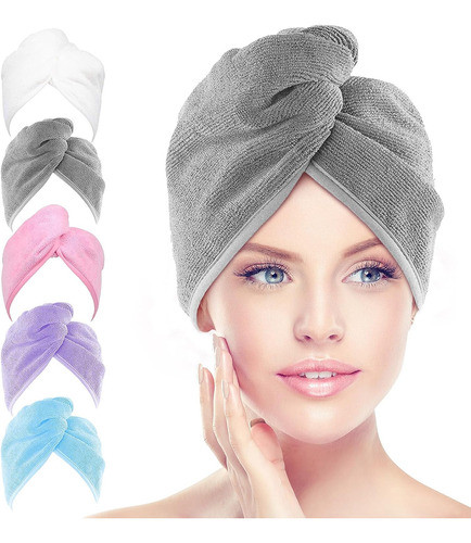 Envoltório De Toalha De Cabelo De Microfibra Aidea, Pacote C 0