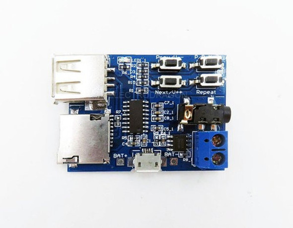 Modulo Mp3 + Salida Audio 2w + Salida Auricular 0