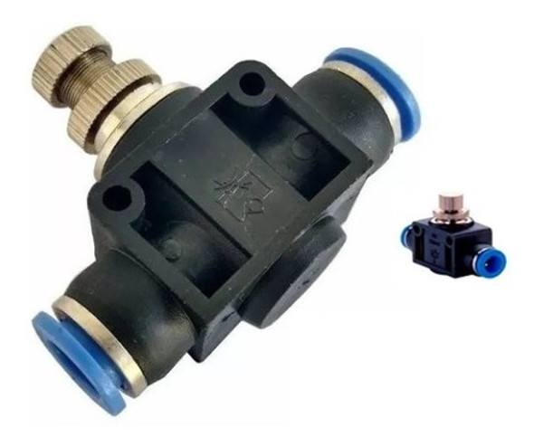 Regulador De Fluxo Em Linha Pneumática Tubo 12mm - 1 Peças 0