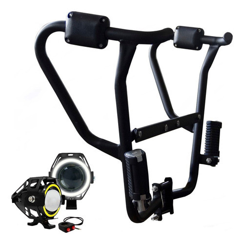 Protetor De Carenagem E Motor Crosser Xtz 150 + Led U7 0