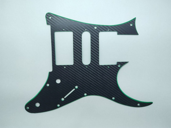 Escudo Ibanez Rg 250/350dx/350ex Fibra De Carbono Com Verde 0