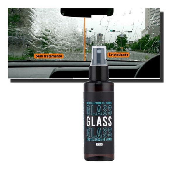 Cristalizador De Vidros Repele Água Batom Black 100ml 0