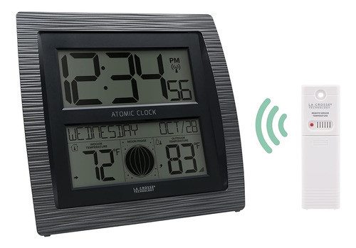 Reloj Digital Atómico Curvo Bbb86118-int De La Crosse Techno 1