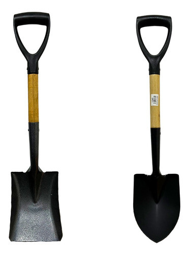 Set 2 Palas Jardin 68cm Pala De Punta Y Ancha Cabo De Madera 0