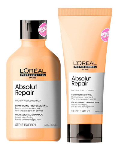 Pack Loreal Absolut Repair 300ml Dañado O Seco 0