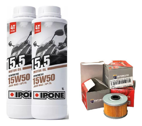Kit Service Xr250 Filtro + Aceite 15w50 Semisintetico Liber 0